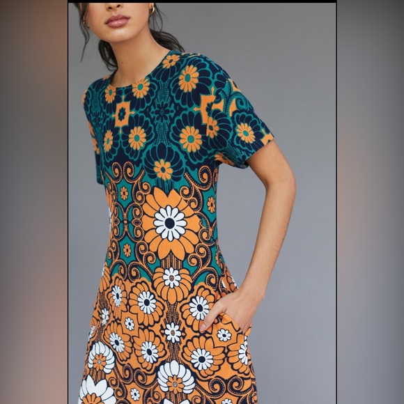 Anthropologie Dresses & Skirts - *New* Maeve by Anthropologie Floral Shift Mini Dress, Size Small